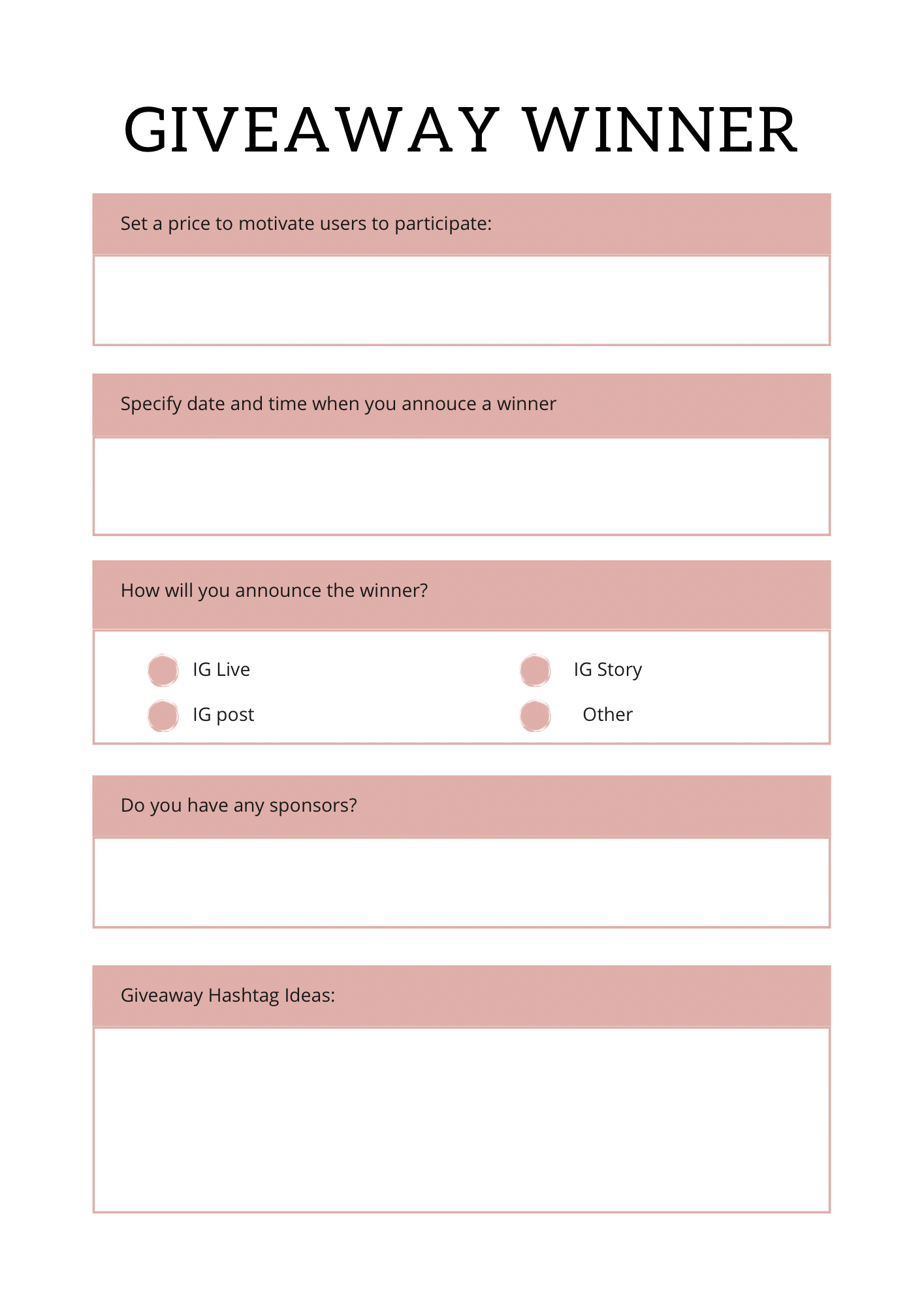 Instagram social media influencer kit/bundle