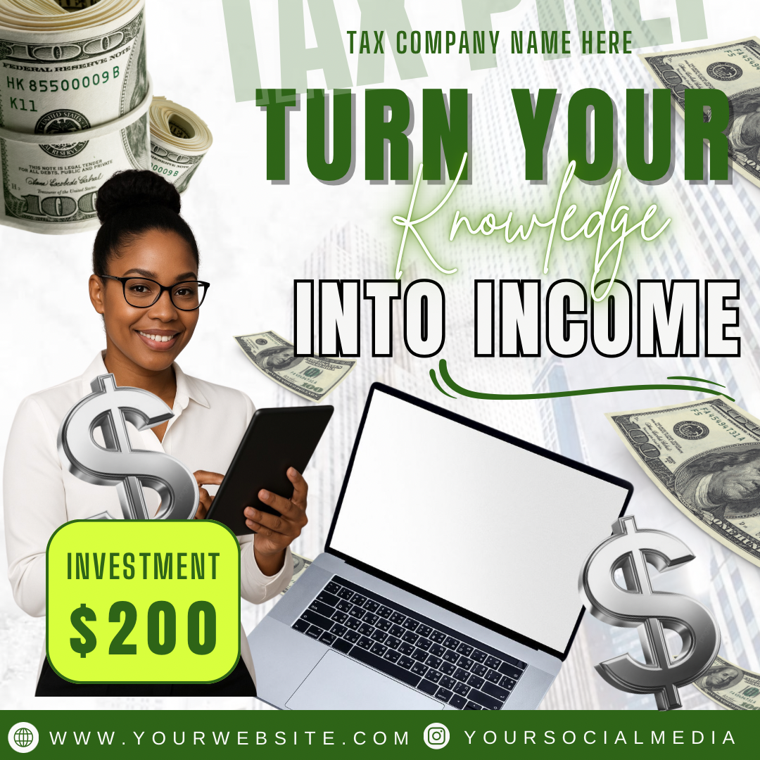 Green Tax Prep Flyer Bundle
