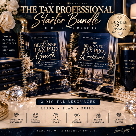 The Tax Professional Starter Bundle | Guide + Workbook